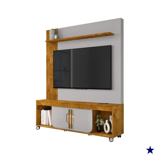 Estante Home Tv 65 Pol 160 cm Maragogi Naturalle Off White BECHARA