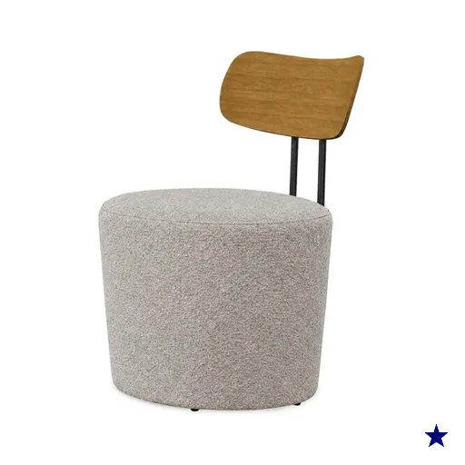 Poltrona Decorativa Luna Base Fixa Boucle TCE 1018 MOLL
