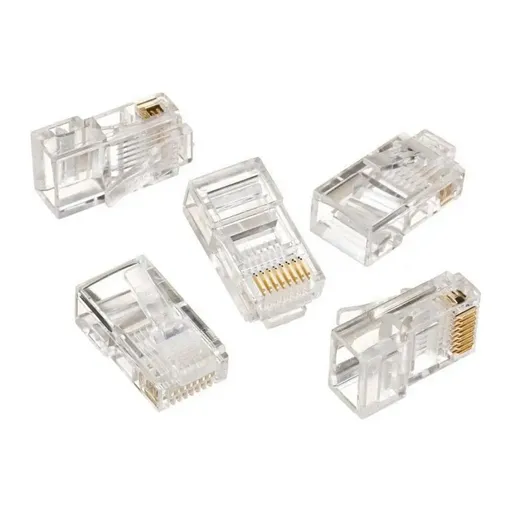 Conector RJ-45 Transparente - (Pacote c/200 Unidades) - MD9