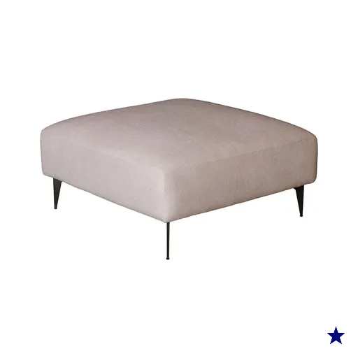 Puff Unne Bouclê Bege 85cm
