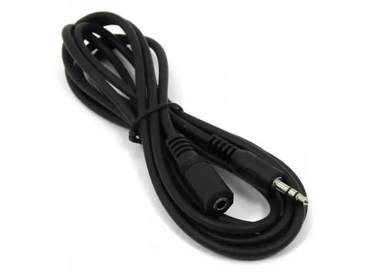 Cabo Extensor P2 (F) x P2 (M) 1,8m Preto - MD9
