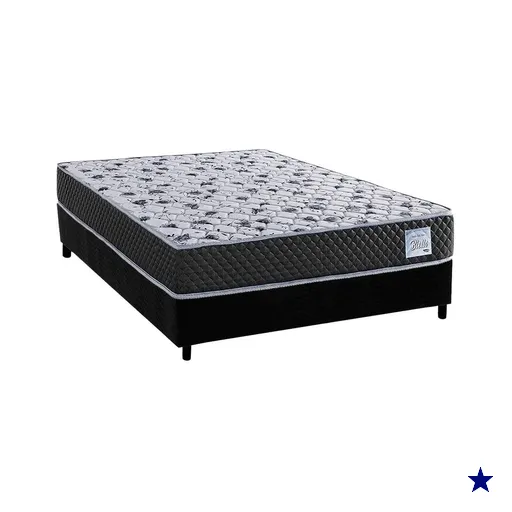 Conjunto Box Casal: Colchão Anatômico Herval Compact AG 65 / Ag Biello + Base…