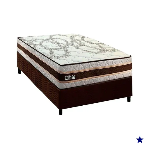 Conjunto Box Solteiro: Colchão Anatômico Paropas Resiste Double Face AG D45 +…
