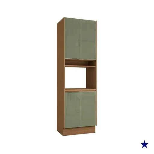 Paneleiro de Cozinha Vibra T629 c/ 4 Portas e 1 Nicho p/ Forno 70cm…