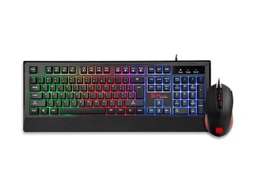 Kit Teclado e Mouse Thermaltake TT Challenger RGB Combo ABNT2 USB