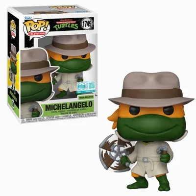 Boneco Funko Pop! Edição Limitada Tartarugas Ninja - Michelangelo Com Casaco