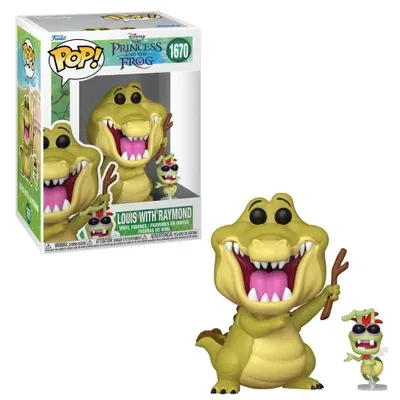 Boneco Funko Pop! Disney A Princesa E O Sapo Louis E Raymond