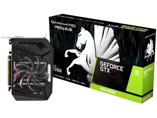 Placa de Video Gainward GeForce GTX 1660 SUPER Pegasus 6GB GDDR6 192-bit PCI…