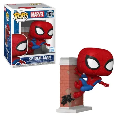 Boneco Funko Pop! Premium Marvel - Homem-aranha Na Parede