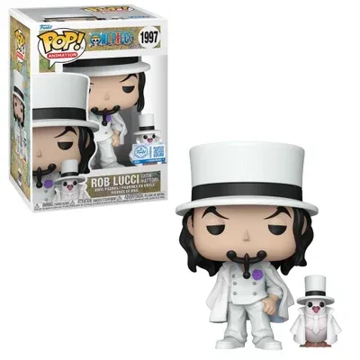 Boneco Funko Pop! One Piece Rob Lucci Com Hattori Com Chase