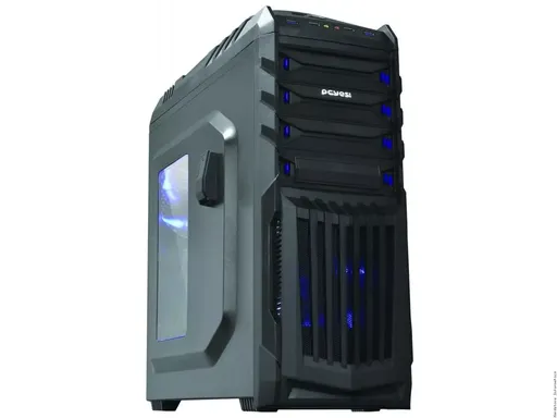 Gabinete PCYes! New Tiger Black Mid Tower LED Azul