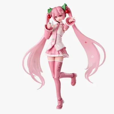 Fantastics Series Sakura Miku Blokees Hatsune Miku Model Kit Articulado 15cm