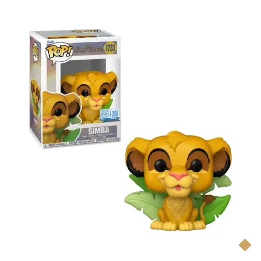 Boneco Funko Pop! Exclusivo Disney O Rei Leão Simba C Folhas