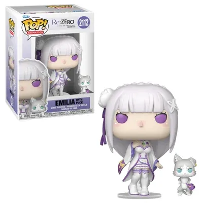 Boneco Funko Pop! & Buddy Re:zero - Emilia E Puck