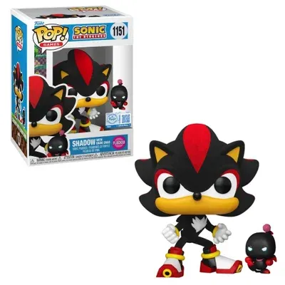 Boneco Funko Pop! Excl Sonic Shadow Com Dark Chao (flocked)