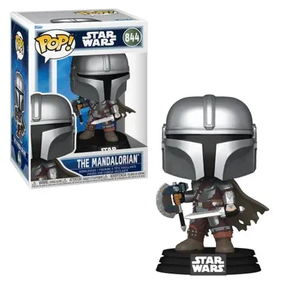 Boneco Funko Pop! Star Wars - Mandaloriano Com Duas Armas