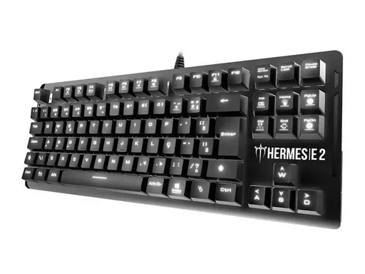 Teclado Mecânico Gamdias Hermes E2 LED White com Switch Brown ABNT2