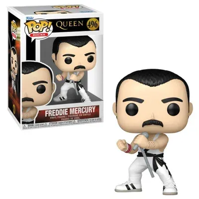 Boneco Funko Pop Rocks Queen Freddie Mercury (white Singlet)