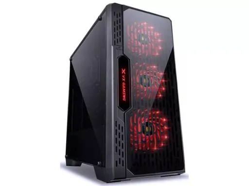 Gabinete Vinik Gamer Lumia Gaming Janela Acrilico Led 7 cores