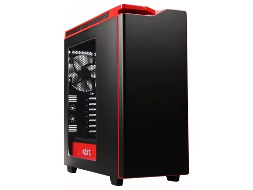 Gabinete NZXT H440 Preto com Vermelho Mid Tower
