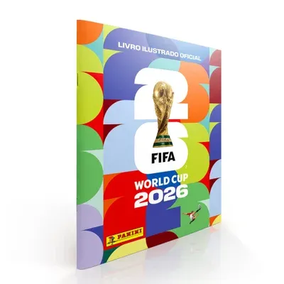 Kit Álbum Brochura Com 12 Envelopes De Figurinhas Copa Do Mundo Fifa 2026…