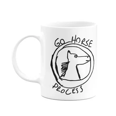 Caneca Dev, Extreme Go Horse Process, Cerâmica, 325ml, Branca