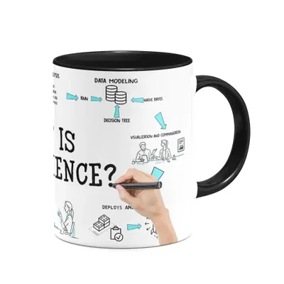 Caneca, Dev, Data Science, Cerâmica, 325ml, B-black