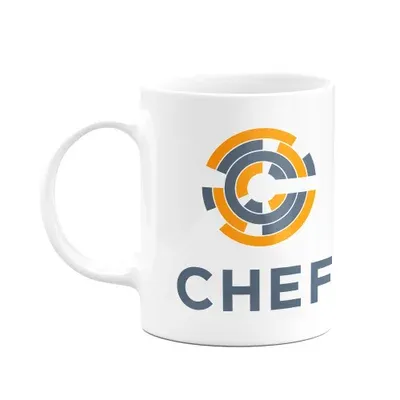 Caneca, Dev, Chef, Cerâmica, 325ml, Branca