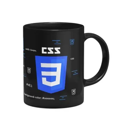 Caneca CSS 3, Cerâmica, 325ml, Preta