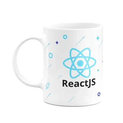 Caneca, Dev, React Js, Cerâmica, 325ml, Branca