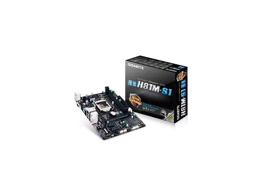 Placa Mãe Gigabyte GA-H81M-S1 (LGA 1150) USB 3.0 Intel H81