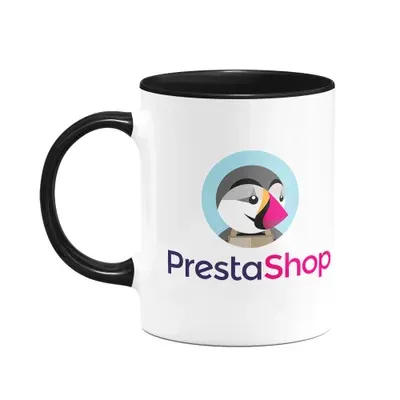 Caneca Dev, Prestashop, Cerâmica, 325ml, B-Black