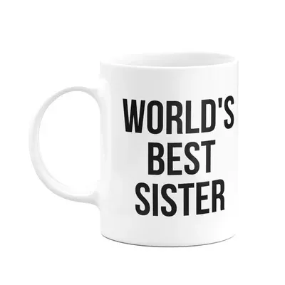 Caneca WorldPolegadass Best Sister - The Office - Branca