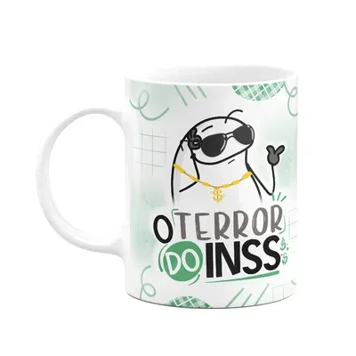 Caneca Divertida Flork - O Terror Do Inss, 325ml