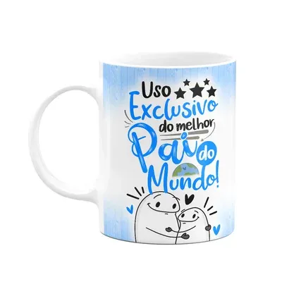 Caneca Flork Pais - Uso Exclusivo Do Melhor Pai Do Mundo! 325ml