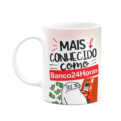Caneca Flork Pais - Mais Conhecido Como Banco 24 Horas, 325ml