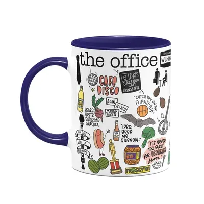 Caneca Icons Moments - The Office - B-blue Navy, 325ml