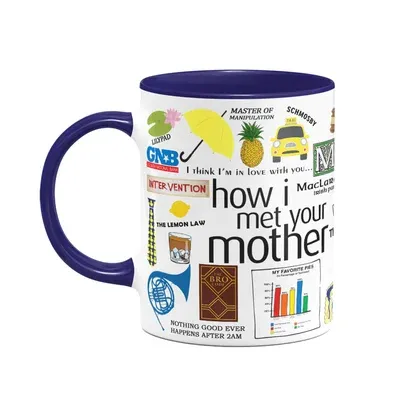 Caneca Icons Moments - How I Met Your Mother - B-blue Navy, 325ml