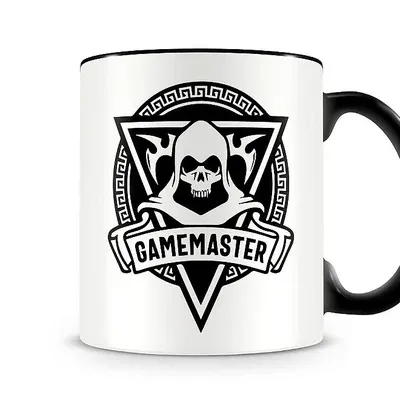 Caneca Dungeons And Dragons Game Master, Preta