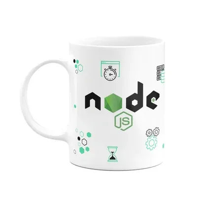 Caneca Dev - New Mug Node Js - Branca