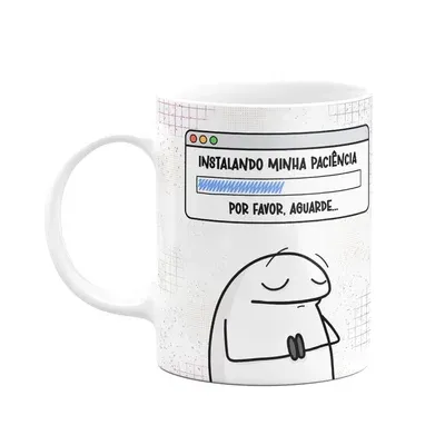 Caneca Divertida Flork - Instalando Minha Paciência!