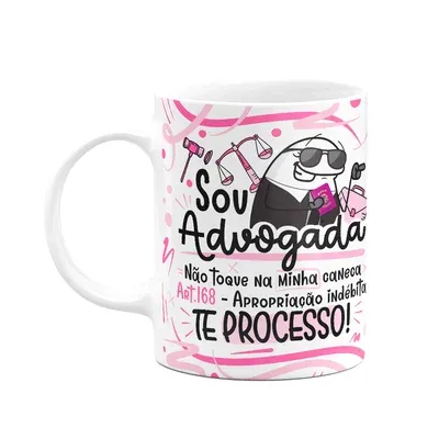 Caneca Flork Profissões - Sou Advogada