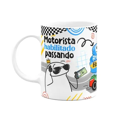 Caneca Divertida Flork - Motorista Habilitado