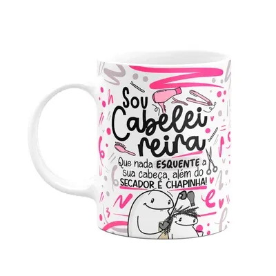 Caneca Flork Profissões, Sou Cabeleireira