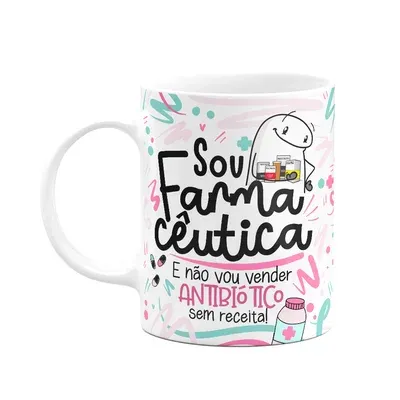 Caneca Flork Profissões, Sou Farmacêutica