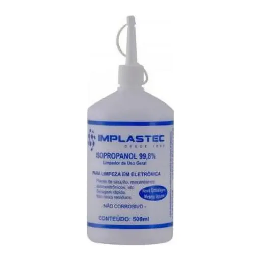 Álcool Isopropilico 500ml C/ Bico - Implastec 