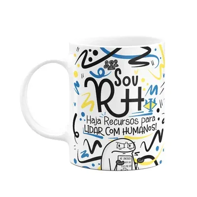 Caneca Flork Profissões, Sou Recursos Humanos
