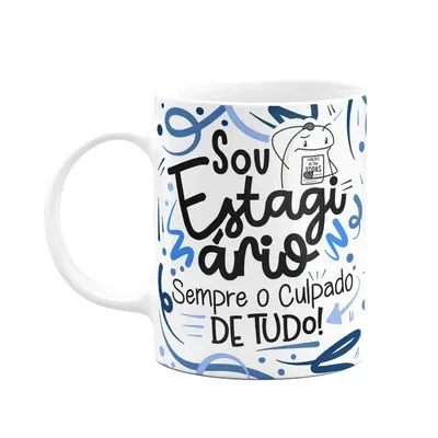 Caneca Flork Profissões , Sou Estagiário