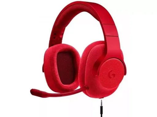 Headset Logitech G433 Surround 7.1 Gamer P2/USB Vermelho