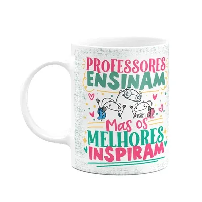 Caneca Flork Professora - Os Melhores Inspiram